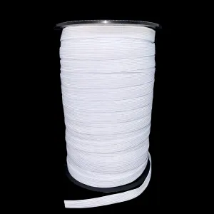 1/2" White Braided Elastic