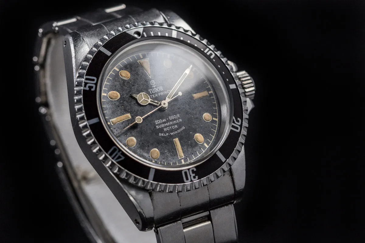 1964 Tudor Submariner 7928 Gilt Dial with "Granite" Patina