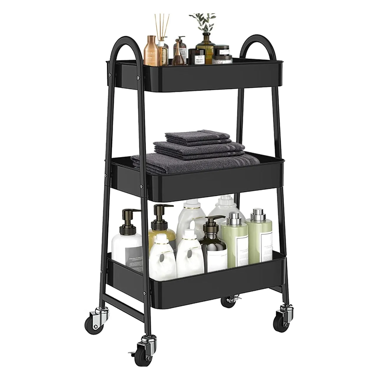 3-Tier Utility Rolling Cart