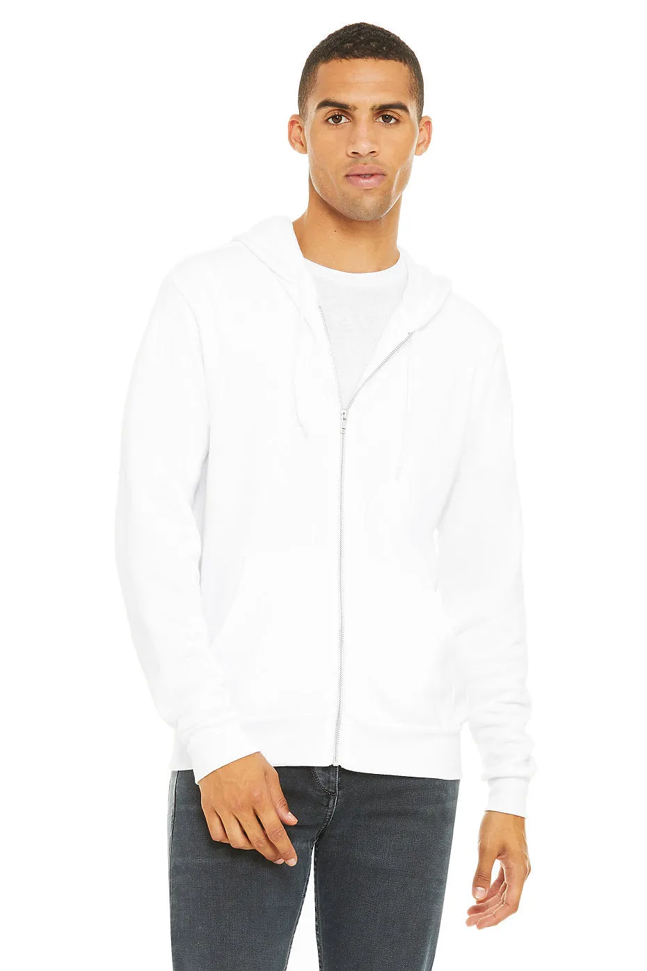 3739 BELLA CANVAS UNISEX SPONGE FLEECE FULL-ZIP HOODIE