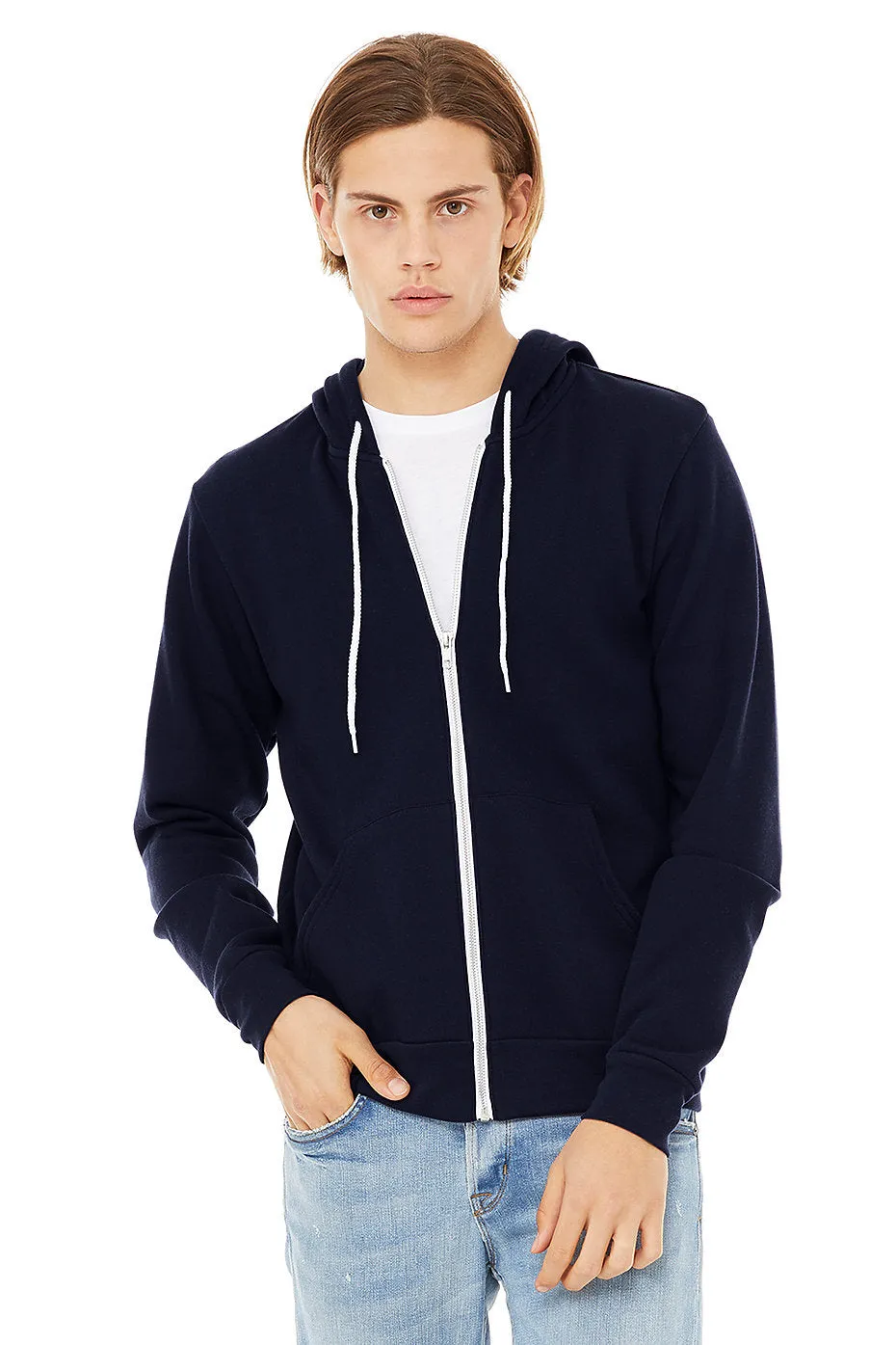 3739 BELLA CANVAS UNISEX SPONGE FLEECE FULL-ZIP HOODIE