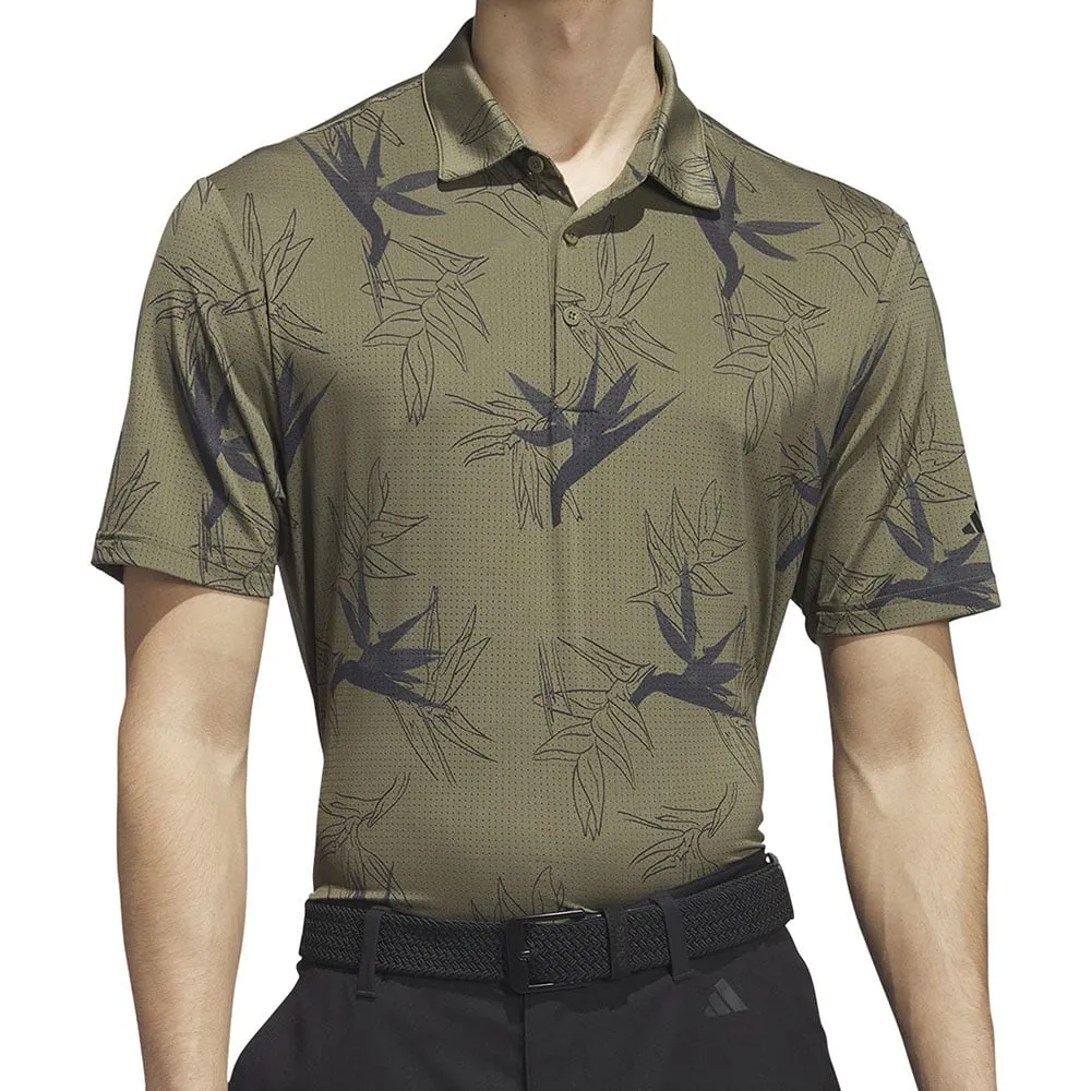 adidas Oasis Mesh Polo Shirt - Olive Strata