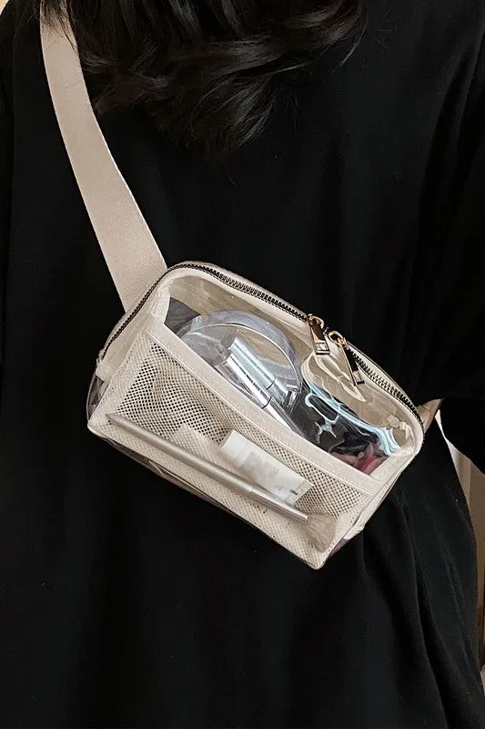 Adjustable Straps Zipper Clear Waist Bag