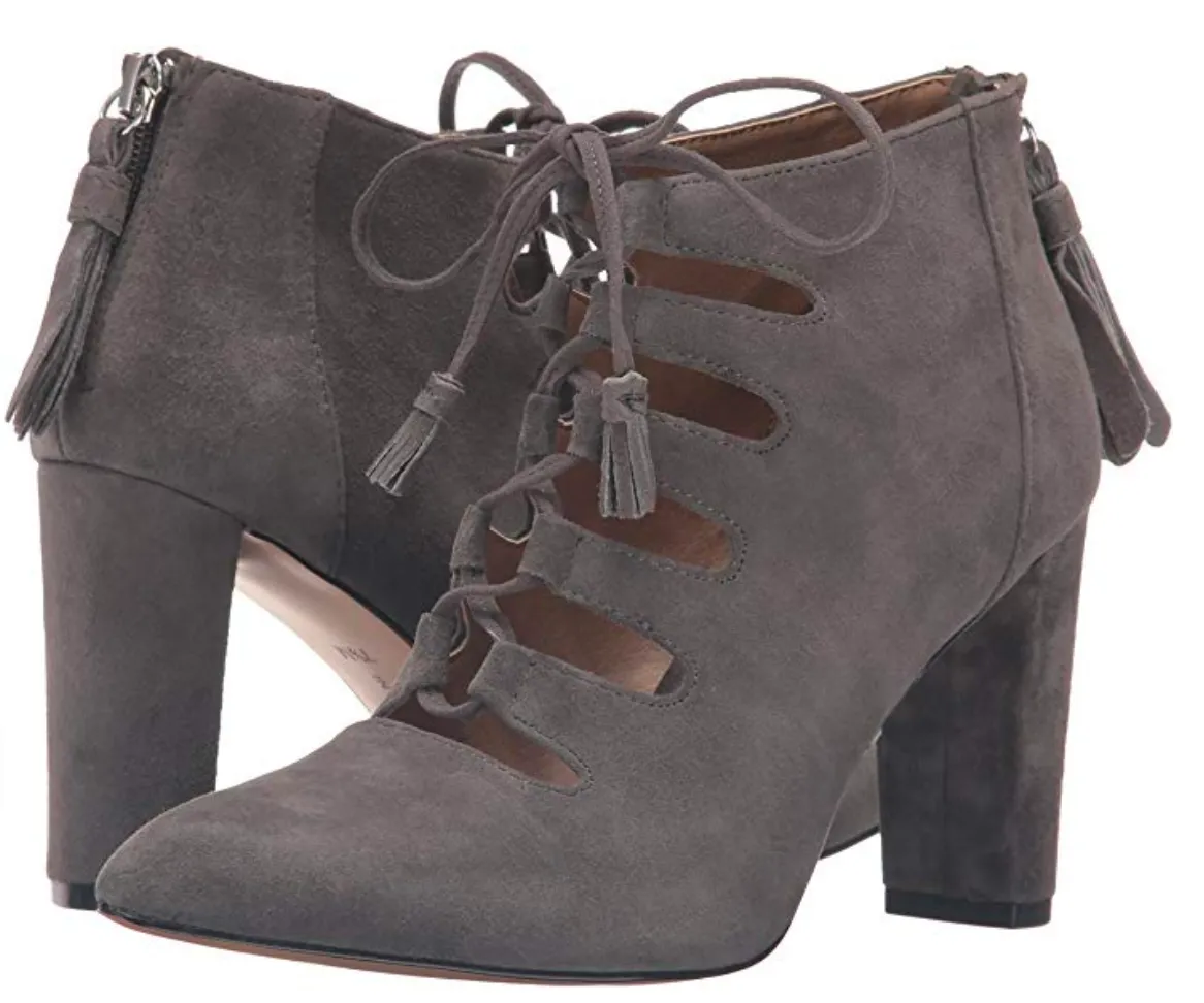 ADRIENNE VITTADINI Women's •Neano• Kid Suede Lace-up Bootie