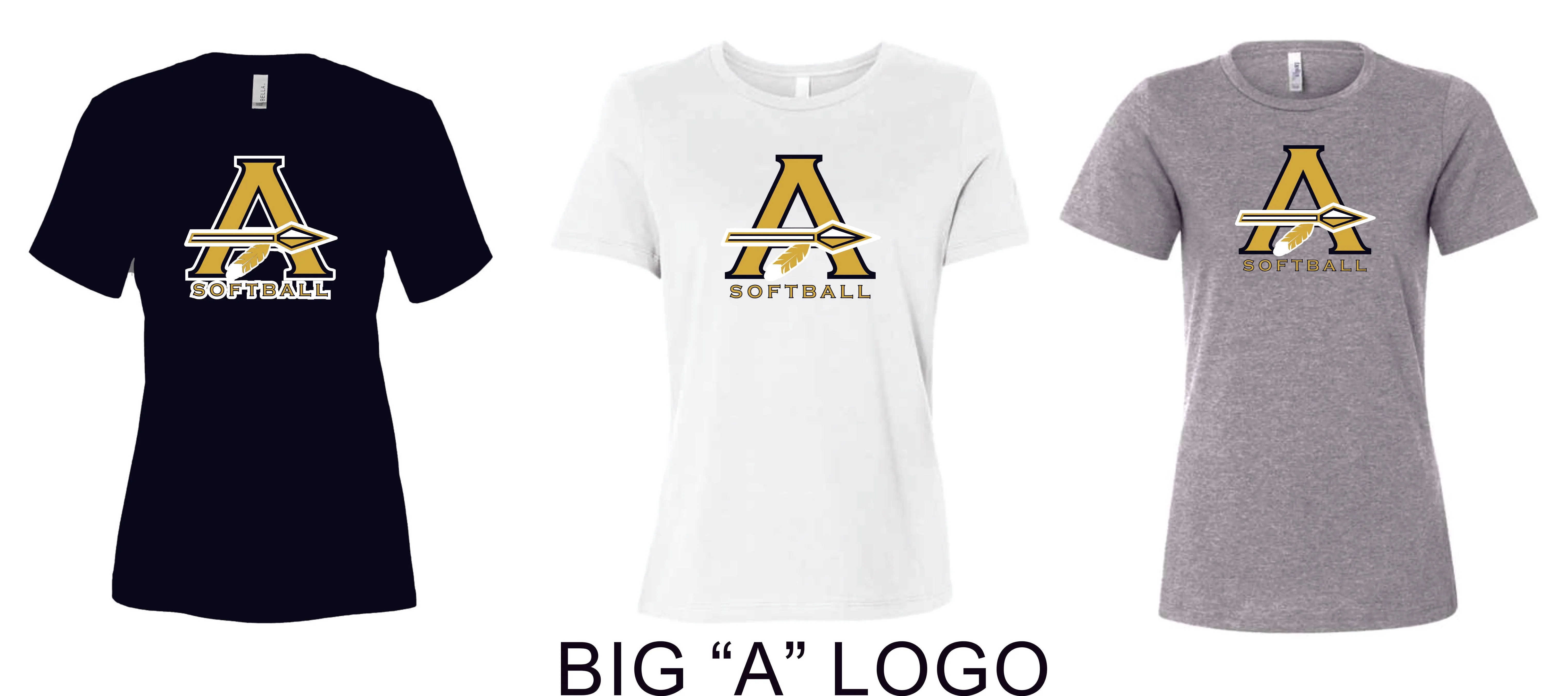 AHS Softball Ladies Bella Canvas Tee- 5 Designs