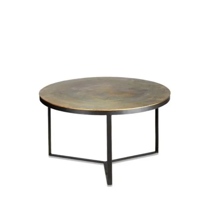 Antiqued Brass Coffee Table