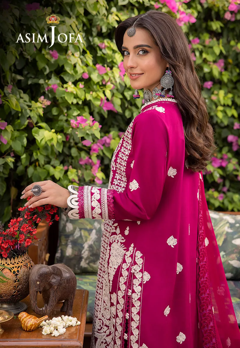 Asim Jofa Shadow Work Lawn Silk Collection – AJSW-18