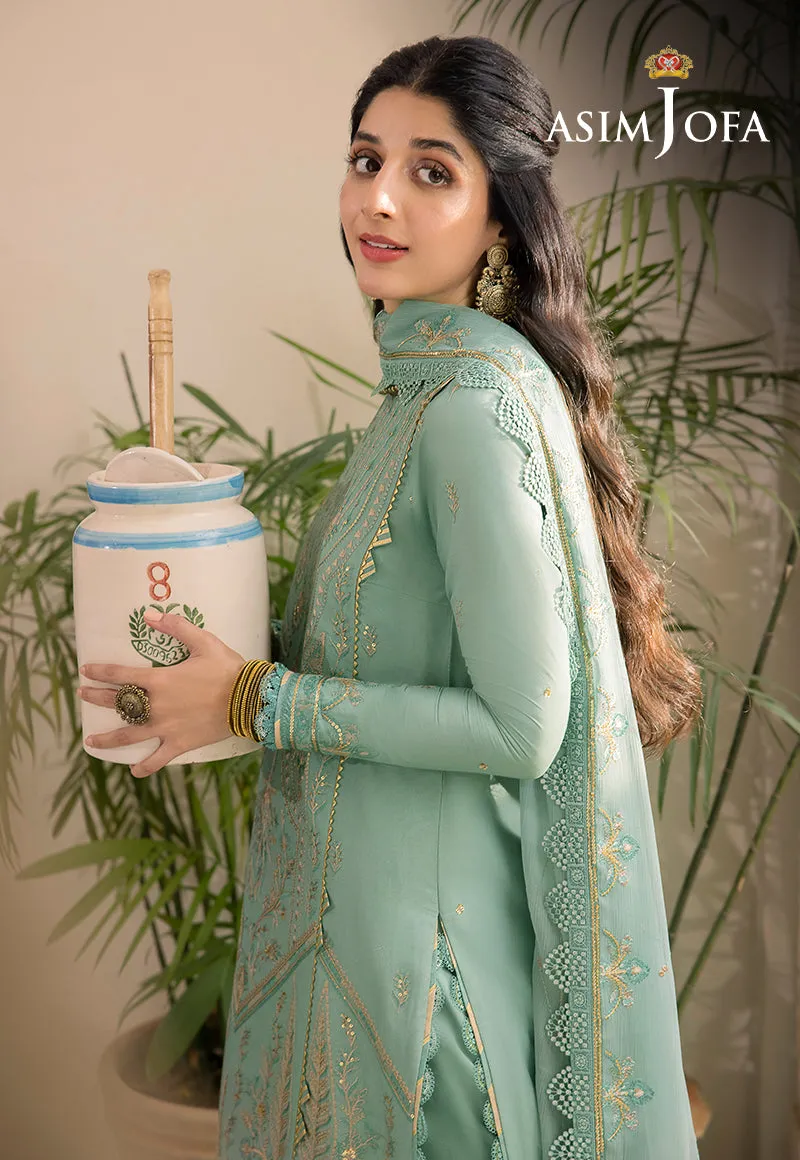 Asim Jofa Shadow Work Lawn Silk Collection – AJSW-25