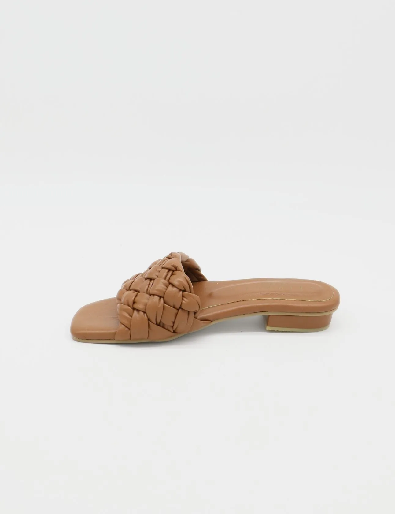 Athena braided crochet sandals in tan leather women shoes