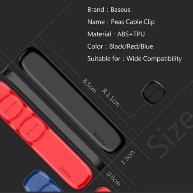 Baseus Magnetic Peas Cable Clips