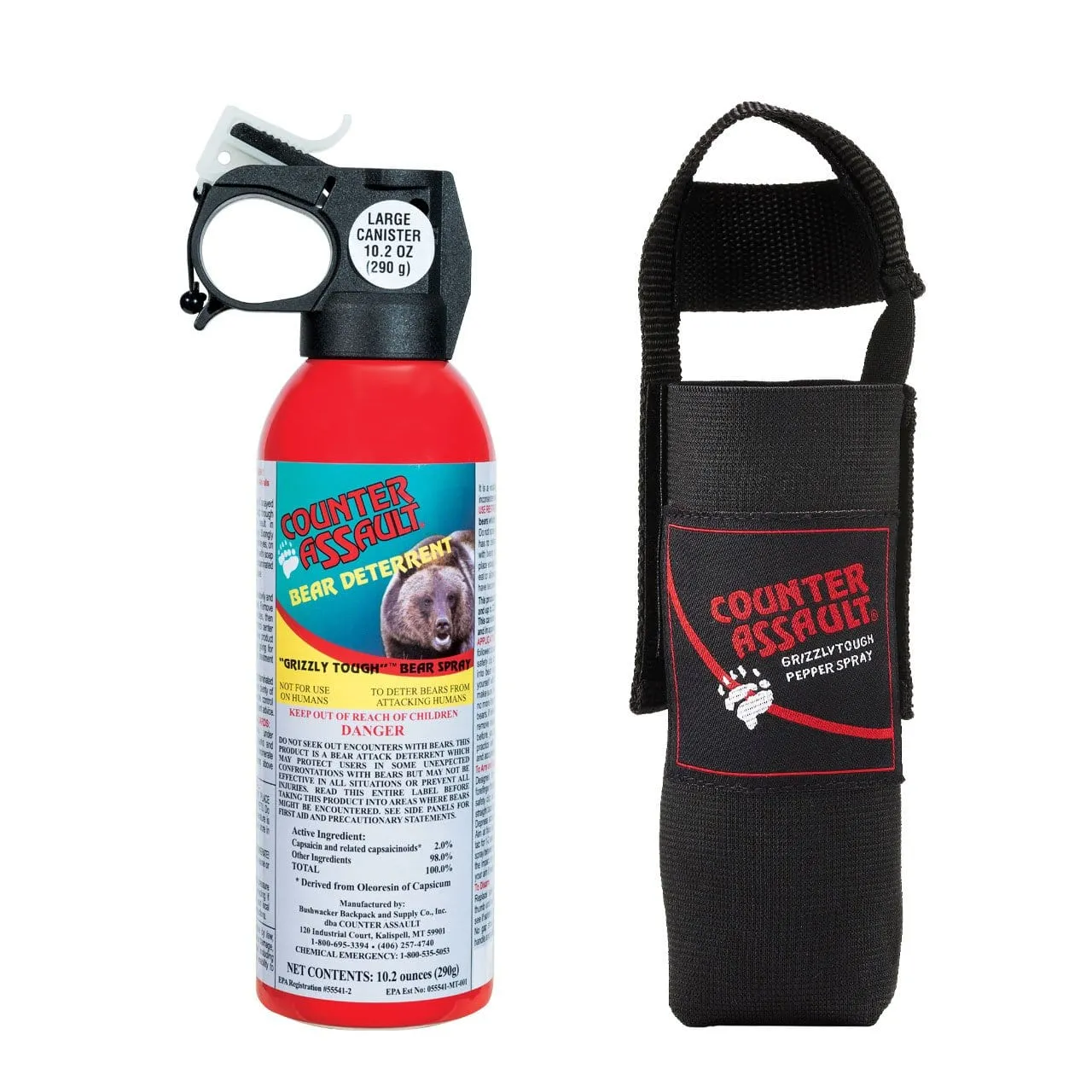 Bear Spray 40-ft w/holster 10.2 oz.