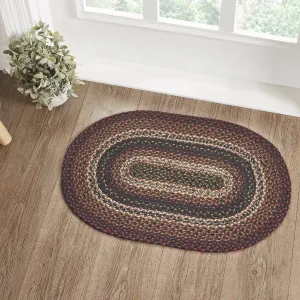 Beckham Oval Braided Rug 20x30" - with Pad