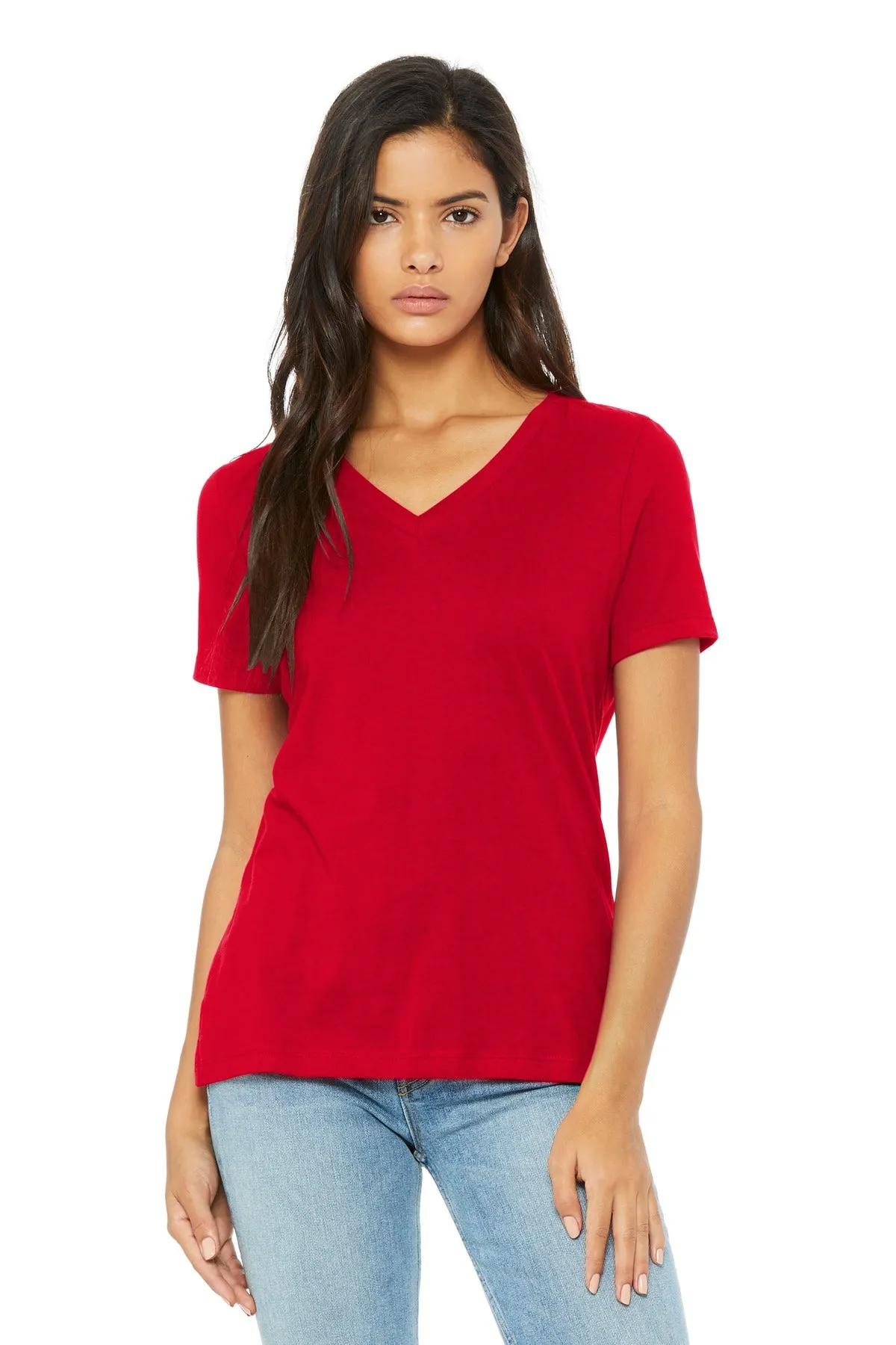 BELLA CANVAS ® Women's Relaxed Jersey Short Sleeve V-Neck Tee. BC6405