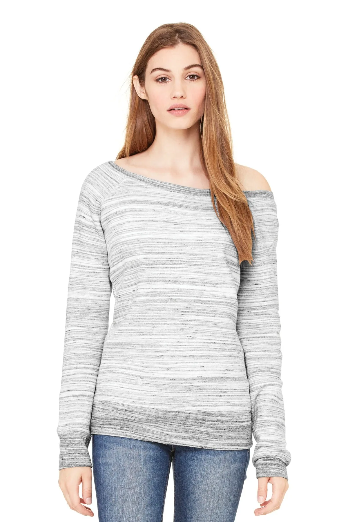 BELLA CANVAS ® Women's Sponge Fleece Wide-Neck Sweatshirt. BC7501