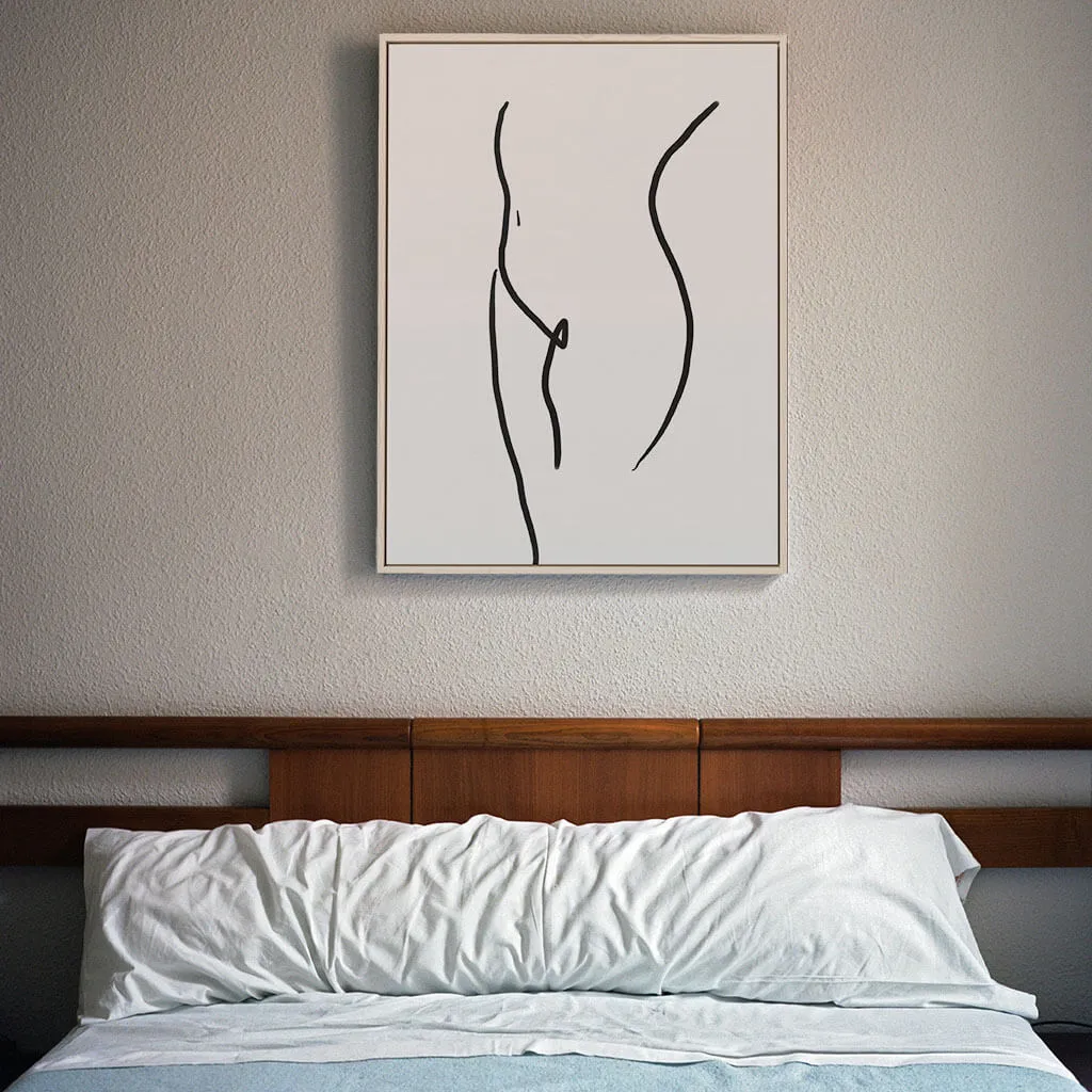 Body Line Framed Canvas