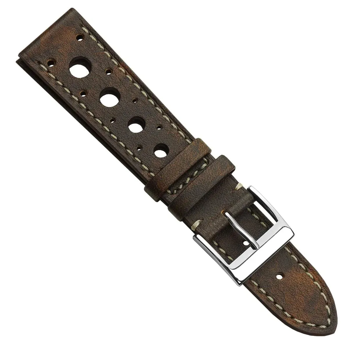 Boutsen Racing Handmade Patina Leather Watch Strap - Fauve