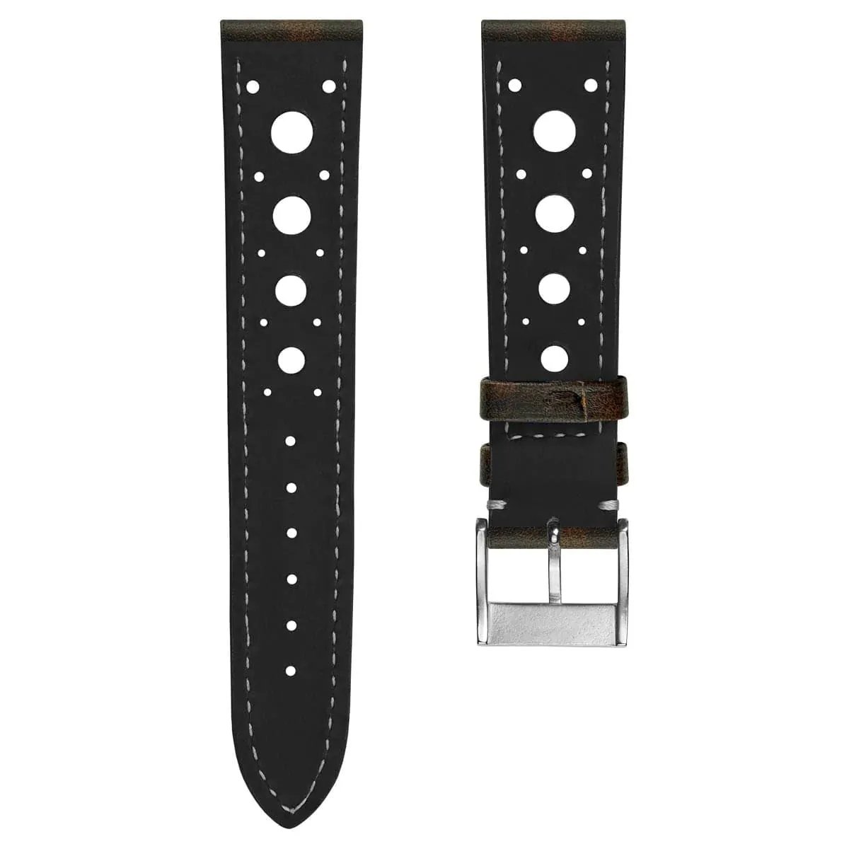 Boutsen Racing Handmade Patina Leather Watch Strap - Fauve