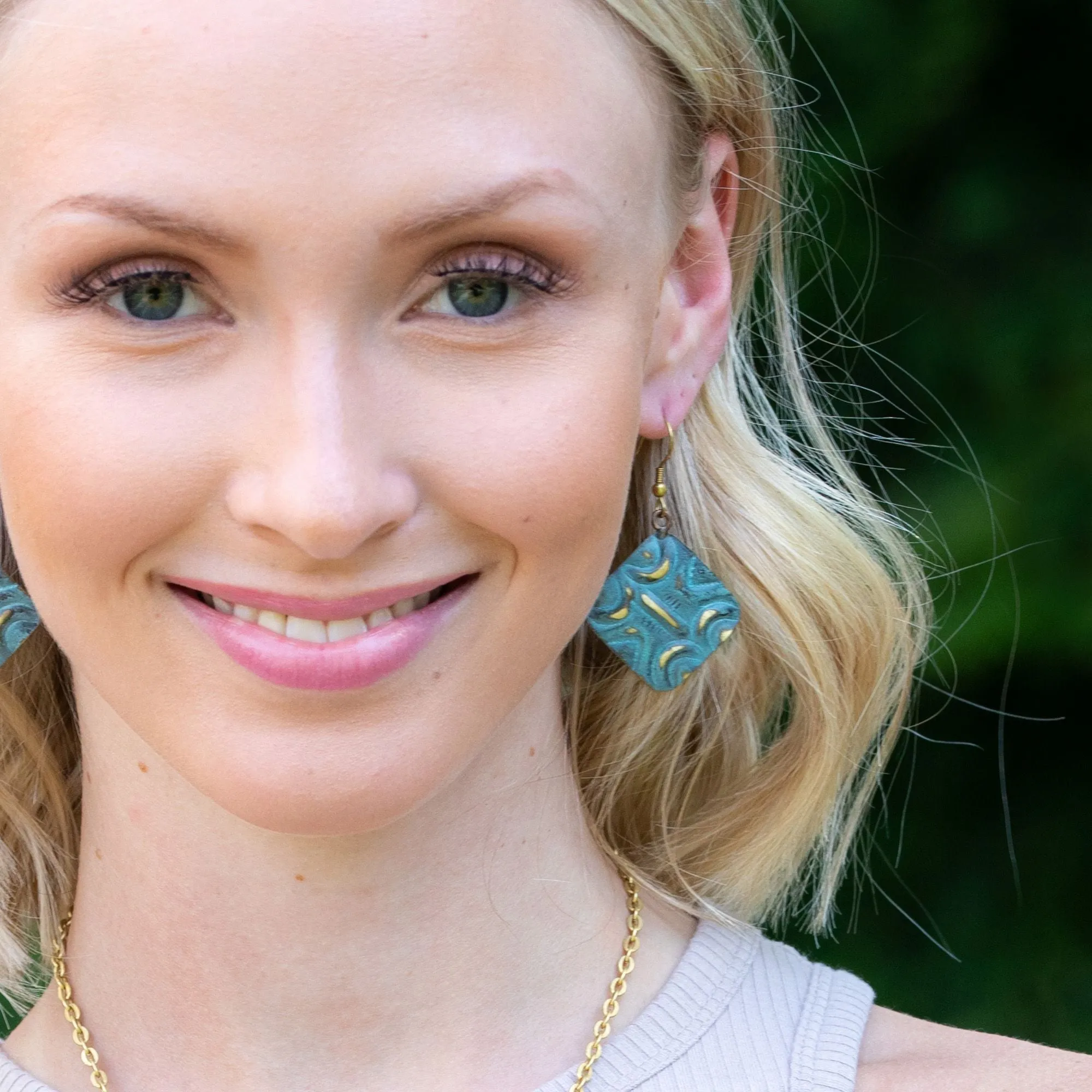 Brass Patina Earrings