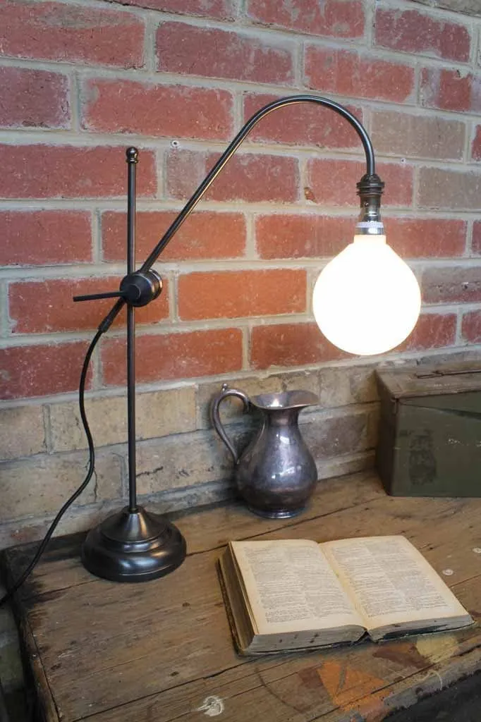 Brass Table Lamp - Adjustable Arm