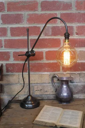 Brass Table Lamp - Adjustable Arm