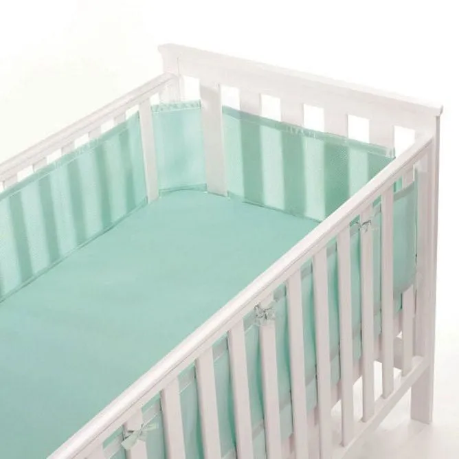 Breathable Baby - Breathable Mesh Cot Liner - Aqua Mist (4 sided)