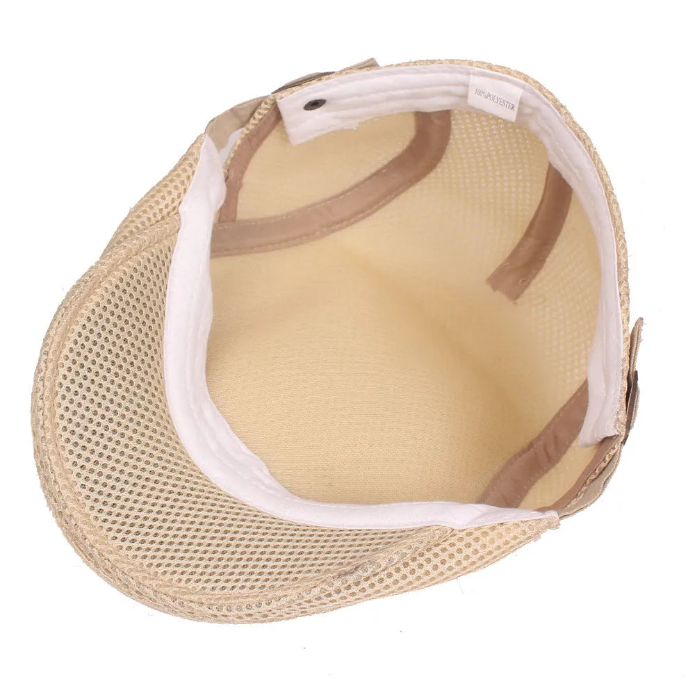 Breathable mesh duck tongue cap