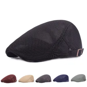 Breathable mesh duck tongue cap