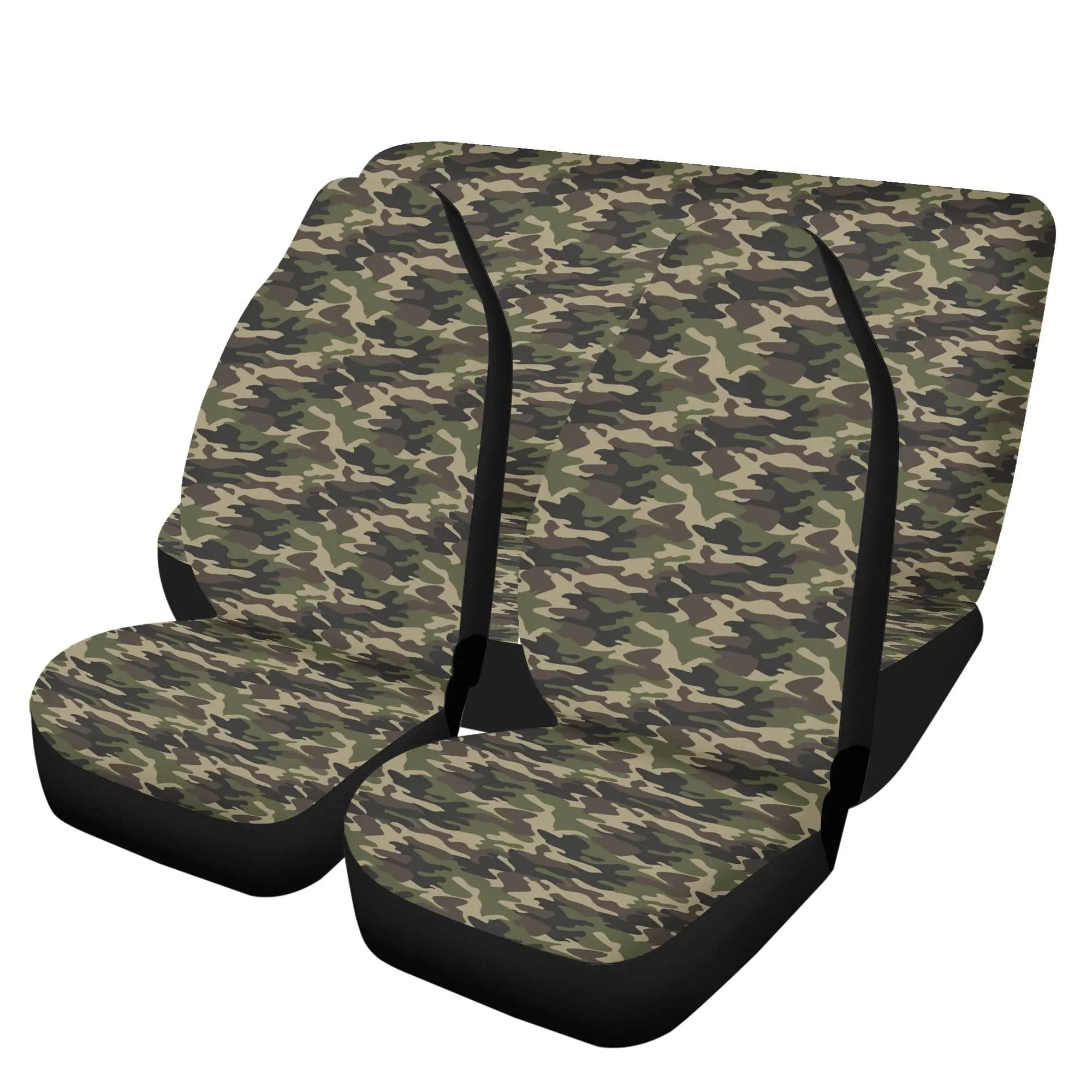 Camouflage Vehicle Seat Cover Set