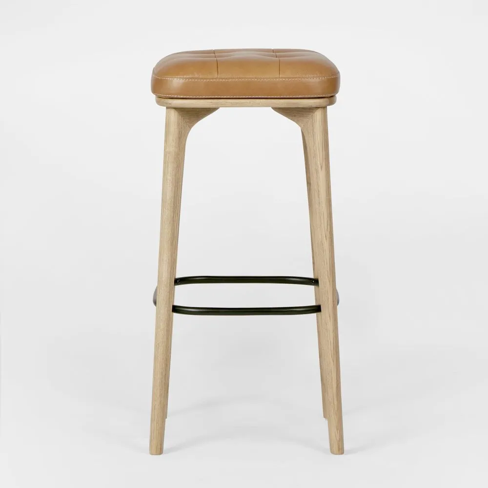 Carlton Leather Bar Stool Tan