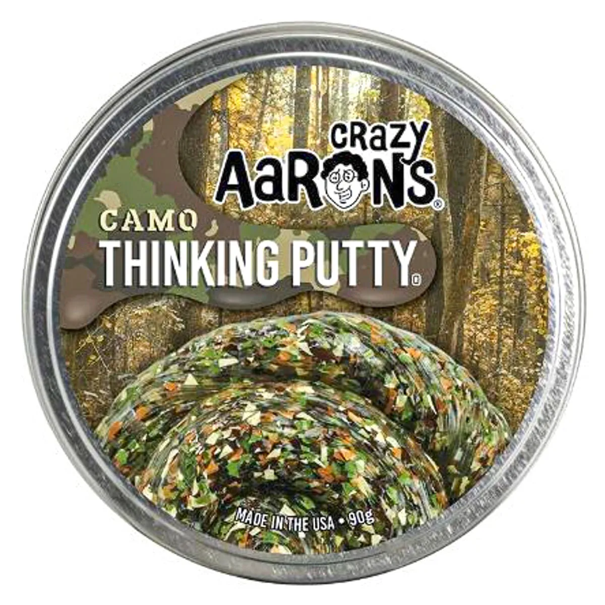 Crazy Aaron’s Camo Woodland Pattern Thinking Putty