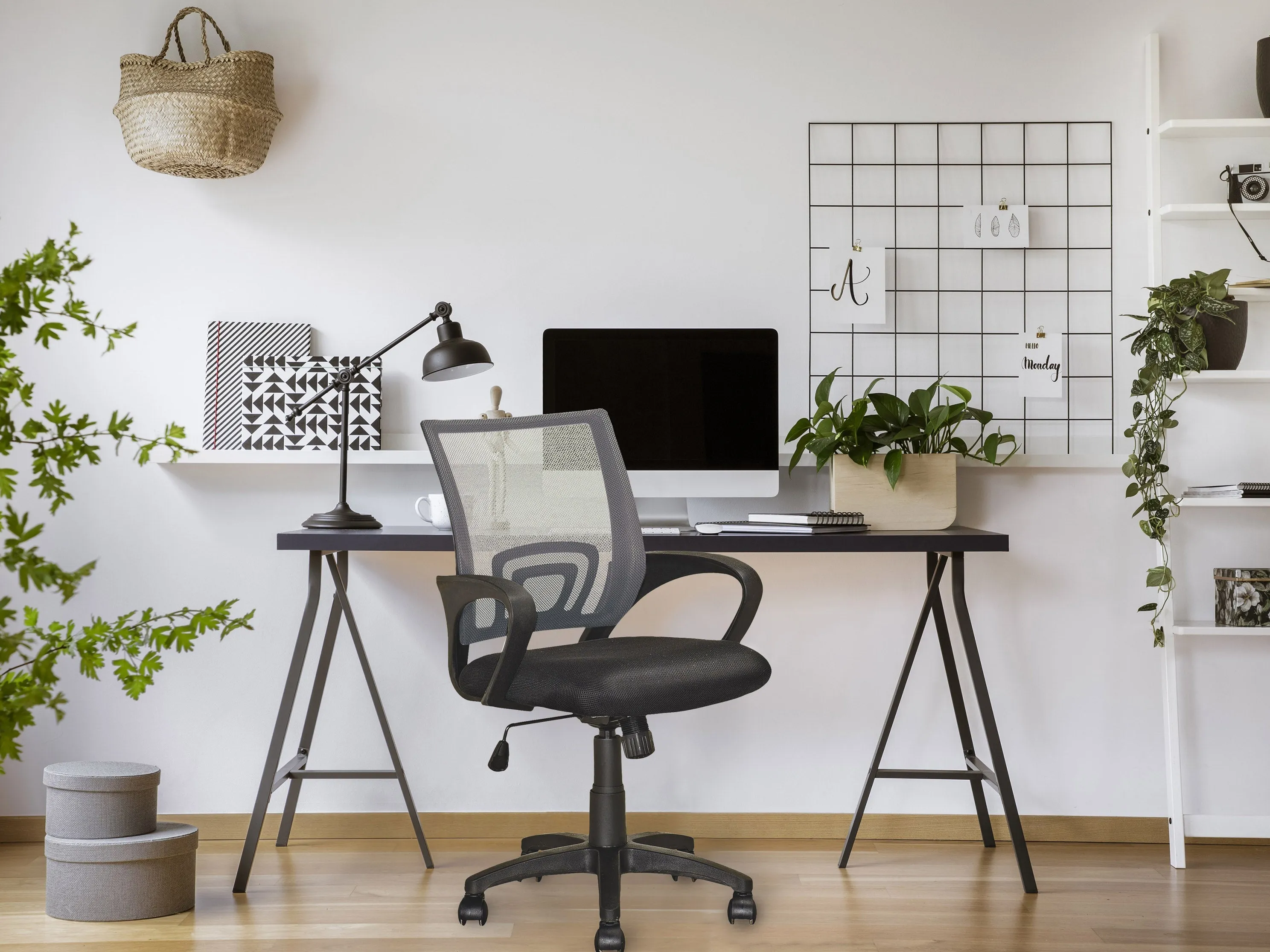 Dark Grey Mesh Back Office Chair