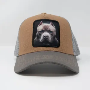 Dog Trucker Hat (Brown) - GS156