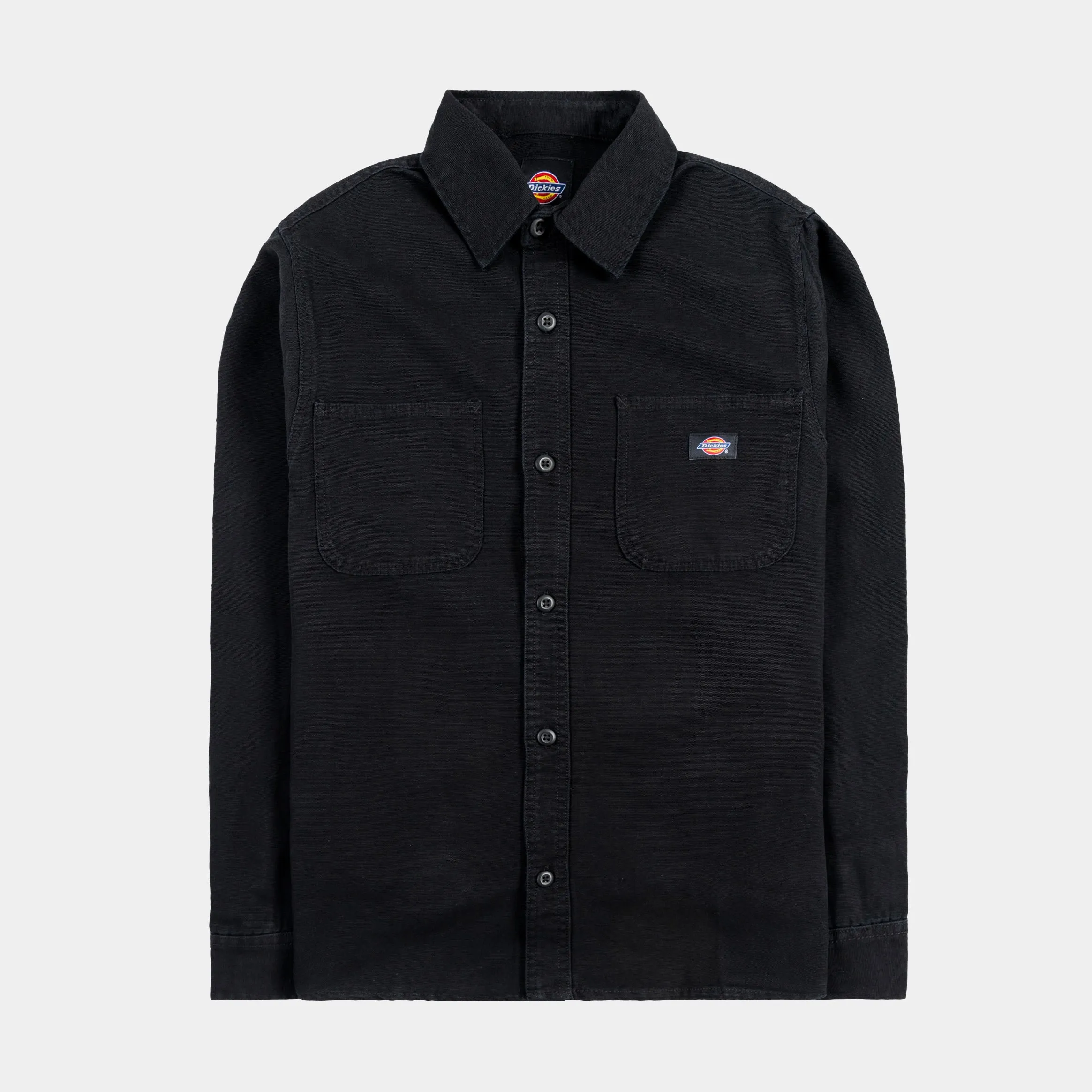 Duck Canvas Mens Long Sleeve Shirt (Black)