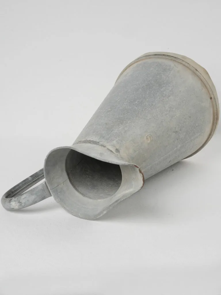 Early 20th-Century French Zinc Pitcher