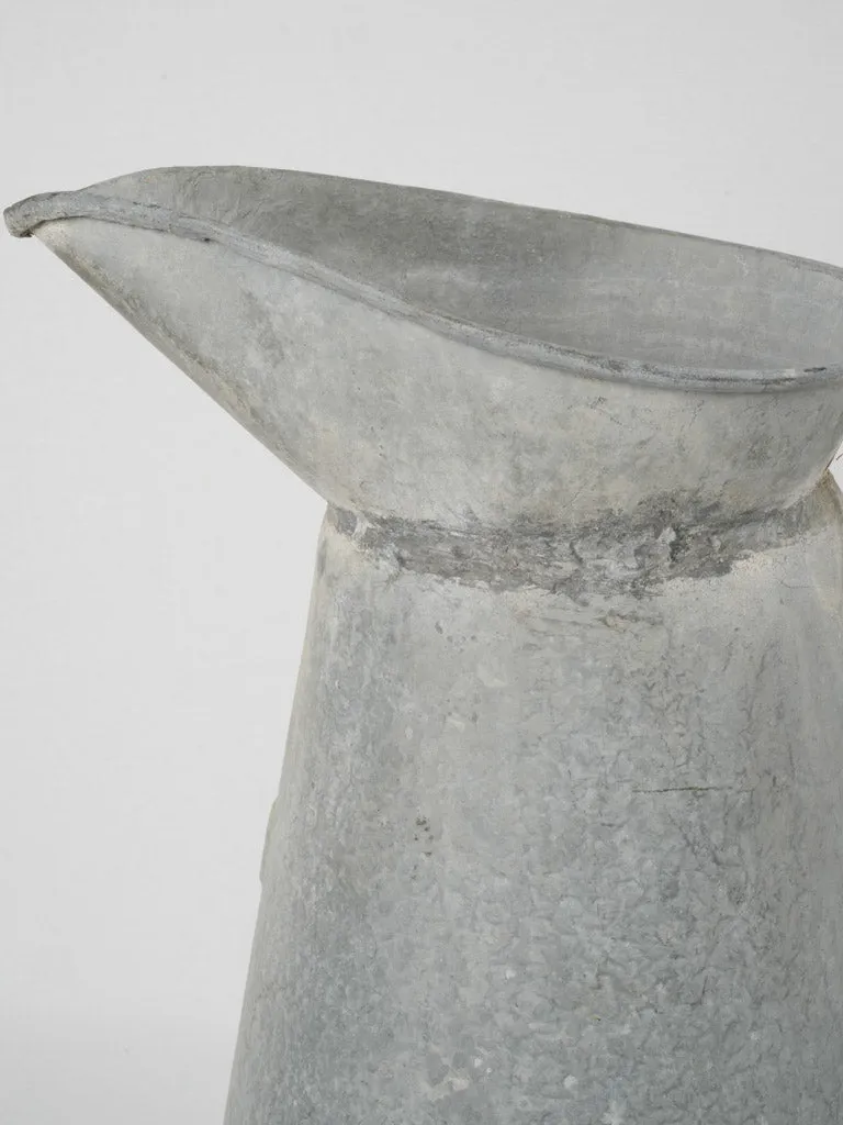 Early 20th-Century French Zinc Pitcher