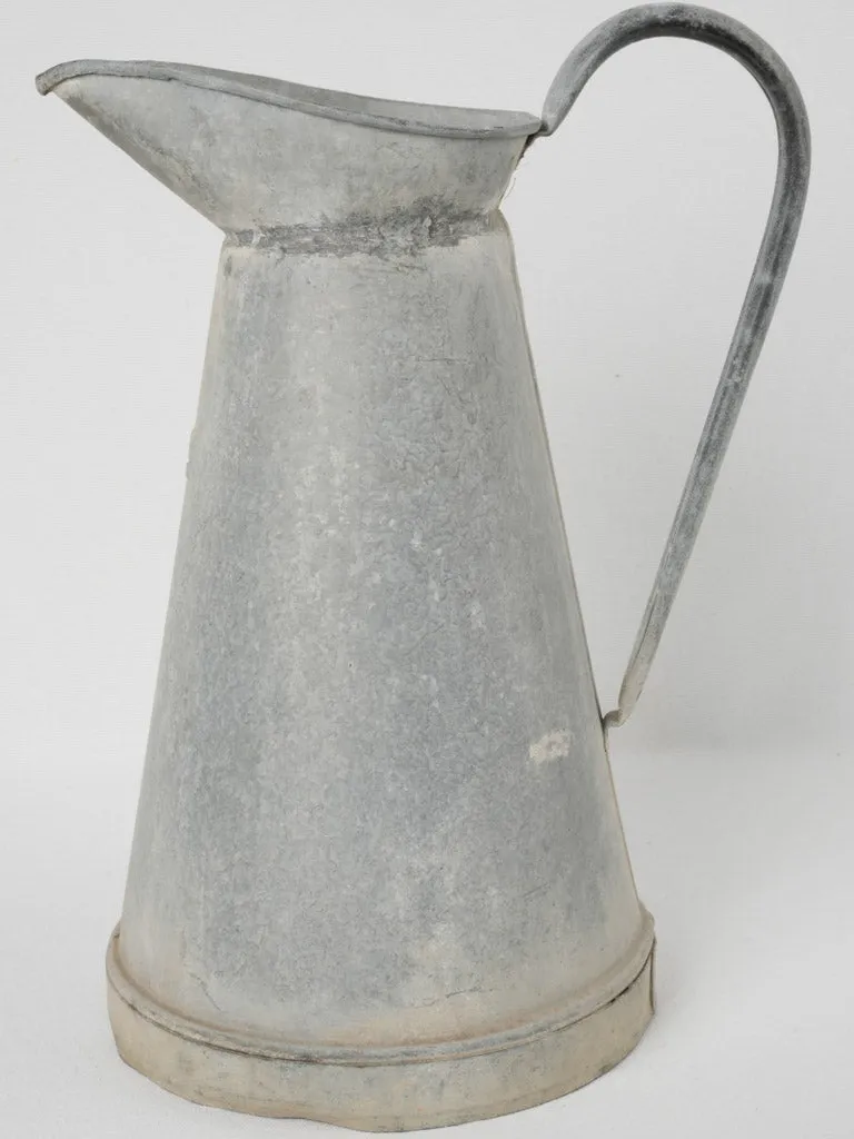 Early 20th-Century French Zinc Pitcher