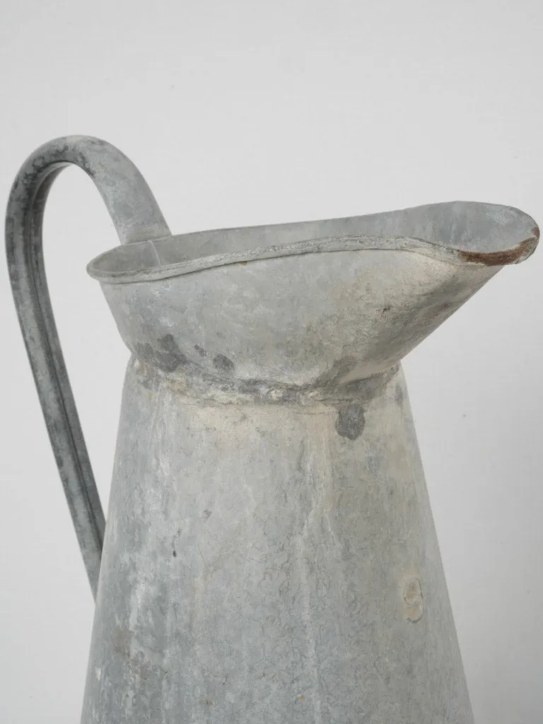 Early 20th-Century French Zinc Pitcher