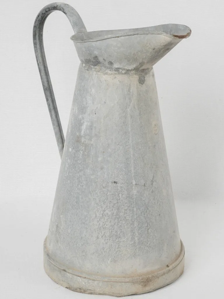 Early 20th-Century French Zinc Pitcher