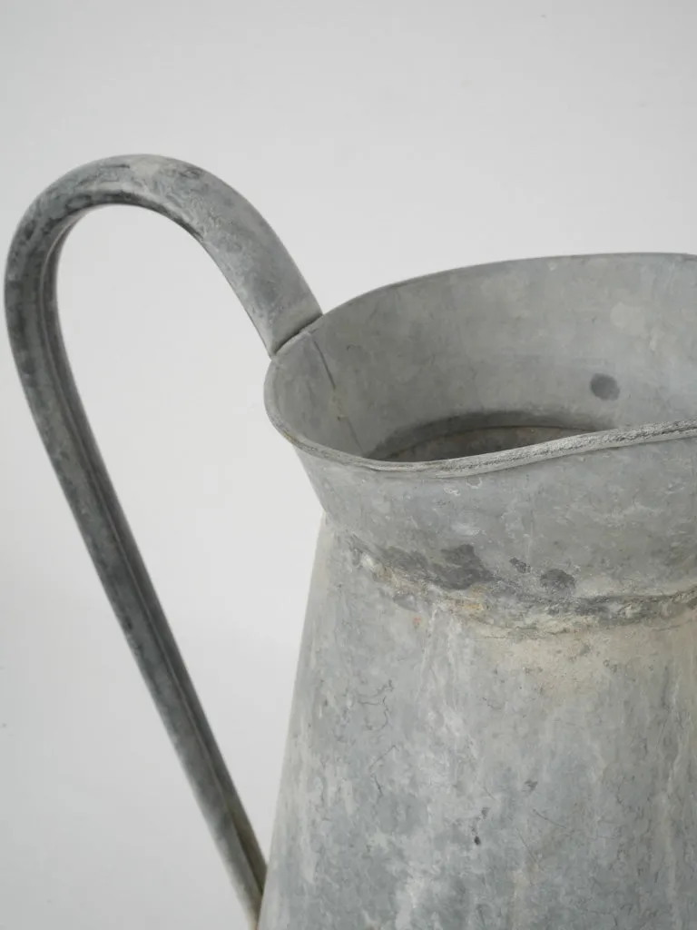 Early 20th-Century French Zinc Pitcher