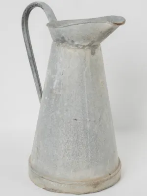 Early 20th-Century French Zinc Pitcher