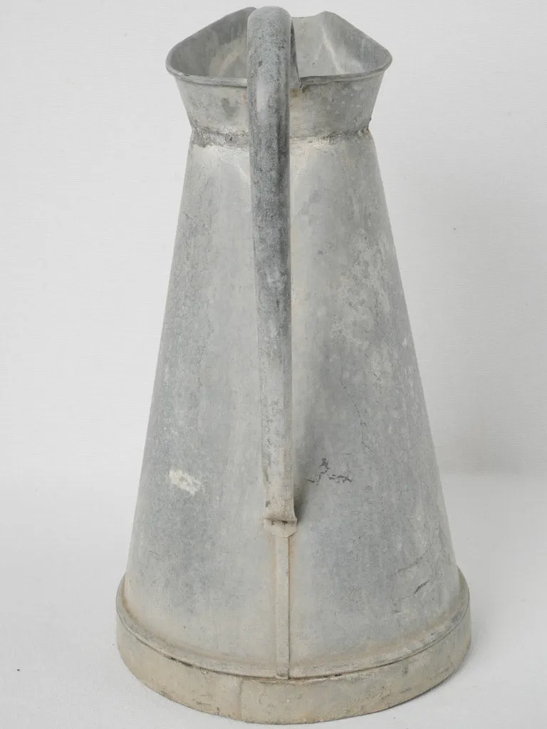 Early 20th-Century French Zinc Pitcher