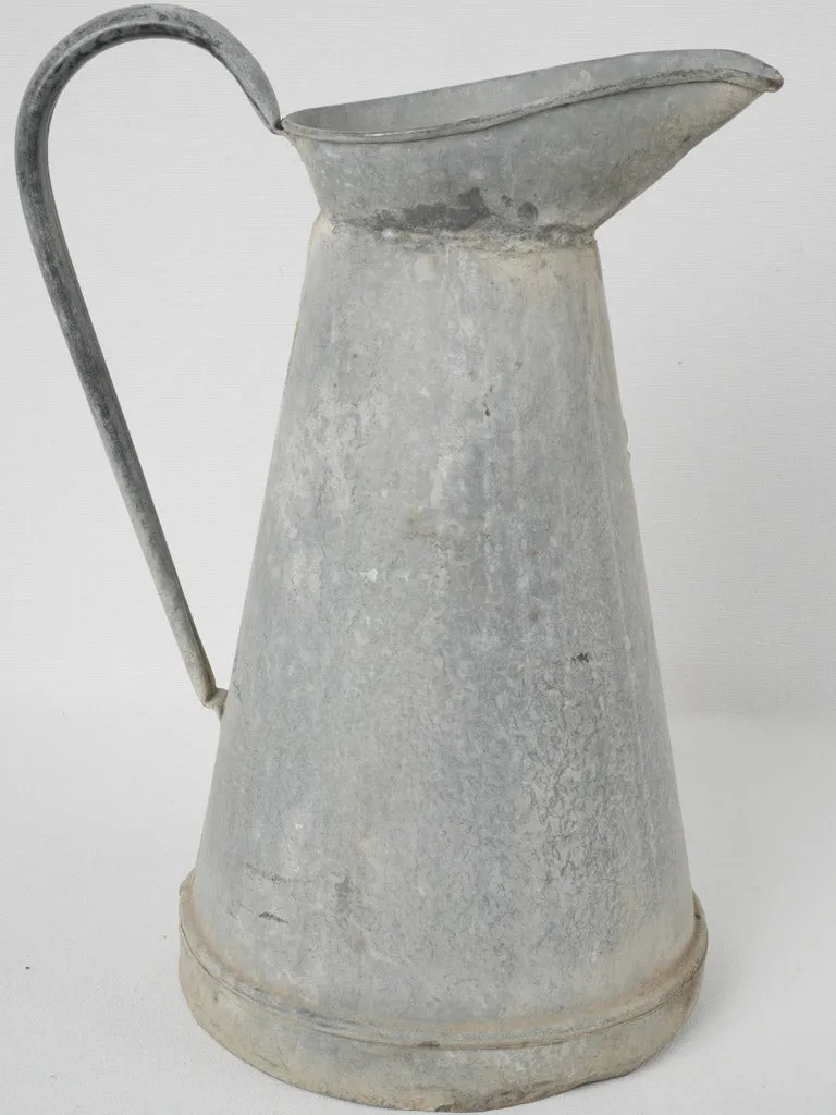 Early 20th-Century French Zinc Pitcher