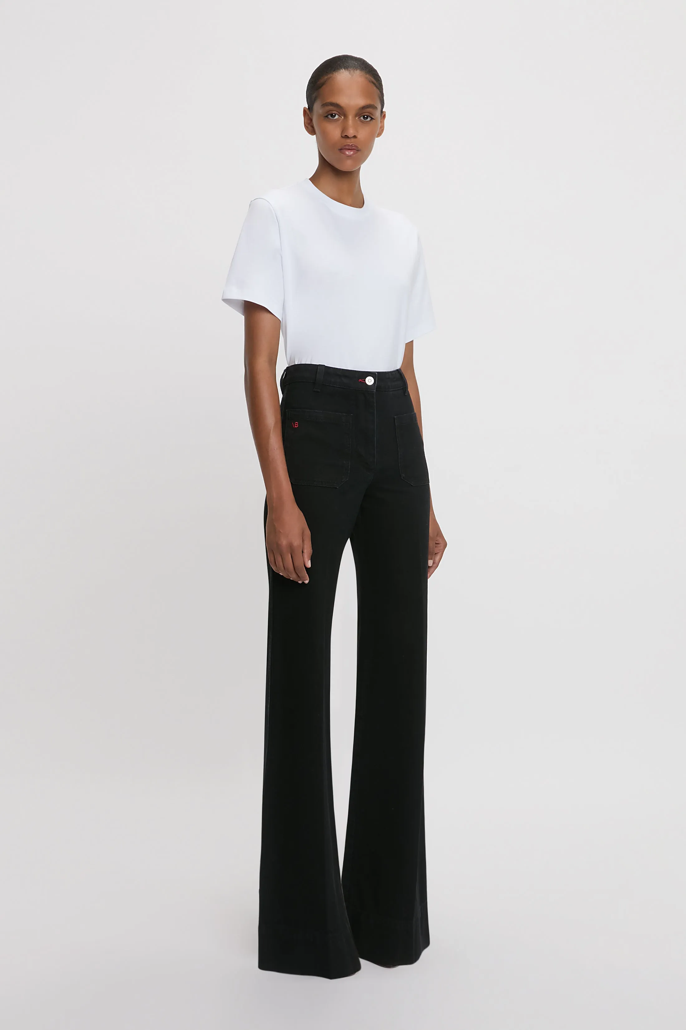 Exclusive Alina High Waisted Stretch Jean In Washed Black