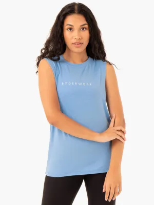 Foundation Muscle Tank - Sky Blue