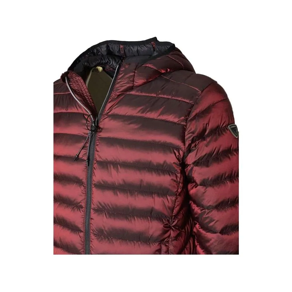 Fred Mello Elegant Pink Padded Jacket with Hood