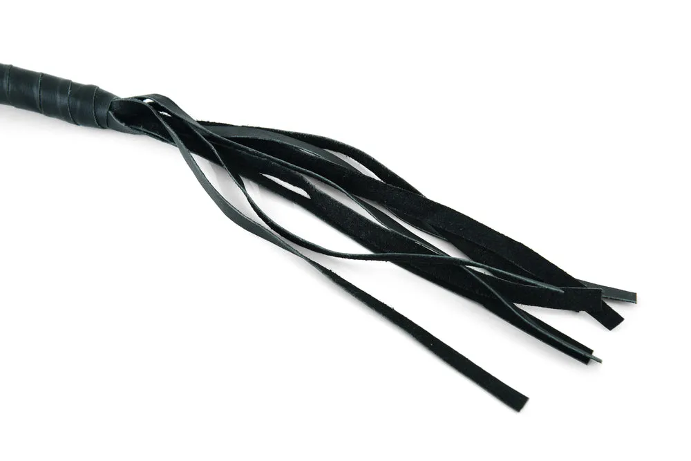 GBW201 Leather Biker Whip - Black