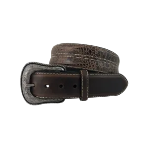 Gem Dandy Roper Genuine Leather Croc Print Belt