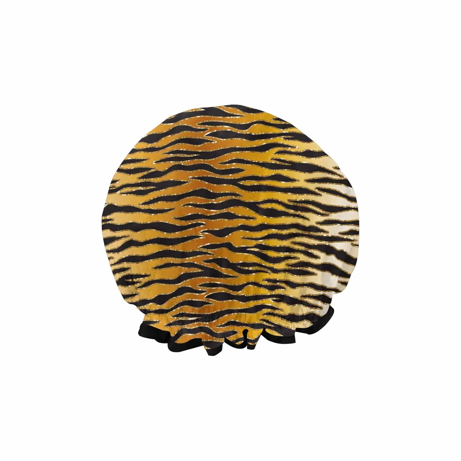 Glitter Gold Animal Print  Shower Cap