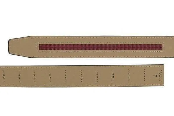 Go-In Pebble Grain Winner White, 1 3/8 Strap, Golf Belt