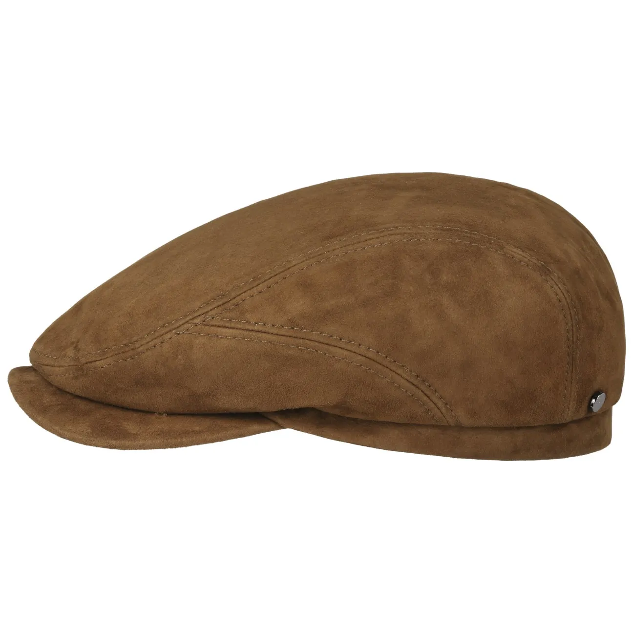 Goat Suede Flat Cap by Stetson